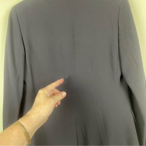 Jigsaw Brown Two Button Contemporary Wool Blend Lined Jacket Size 12 - Picture 10 of 12